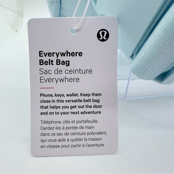 NWT LULULEMON BELT BAG 1L Powder Blue DEAD STOCK COLOR - Picture 7 of 16